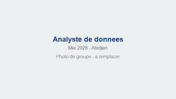 Session Analyste de données mai 2026